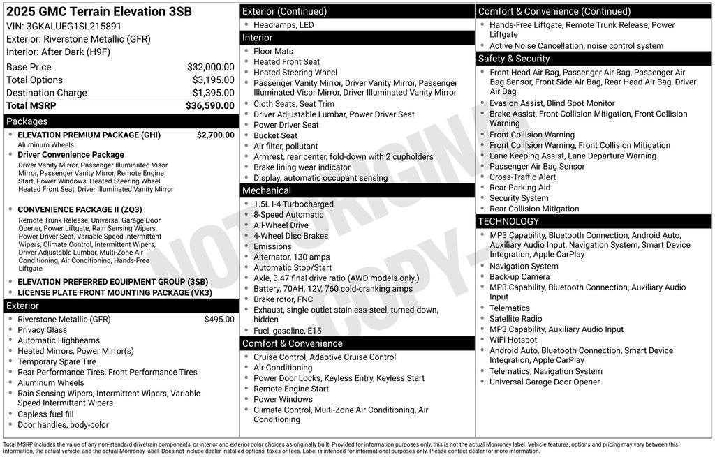 2025 GMC Terrain Elevation