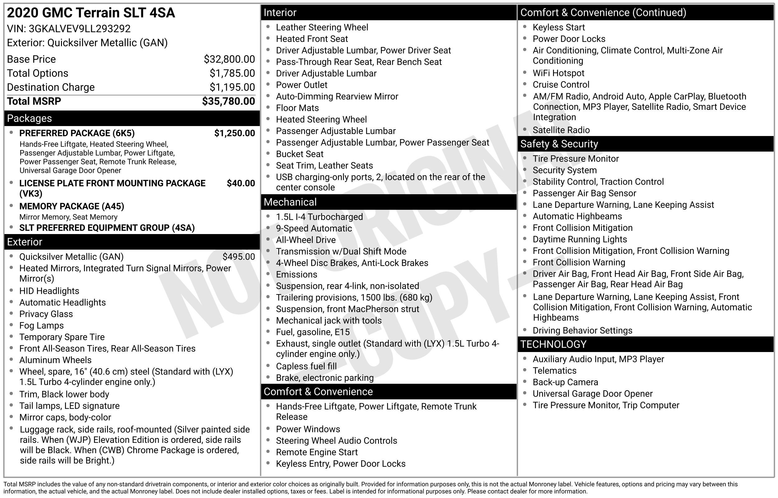 2020 GMC Terrain SLT