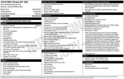 2018 GMC Terrain SLT