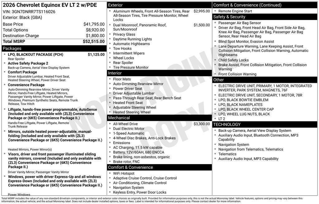 2026 Chevrolet Equinox EV LT
