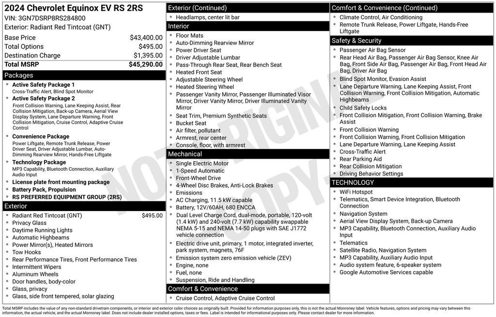 2024 Chevrolet Equinox EV 2RS