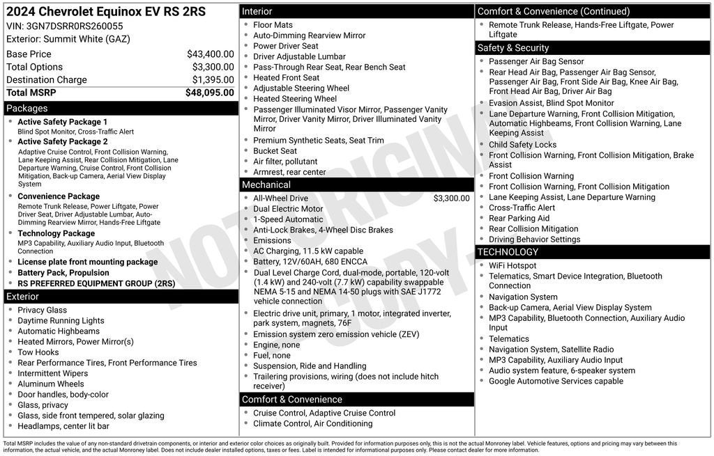 2024 Chevrolet Equinox EV 2RS
