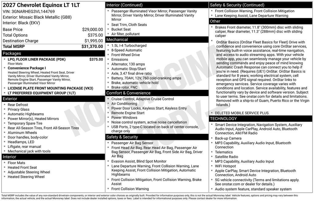2027 Chevrolet Equinox LT