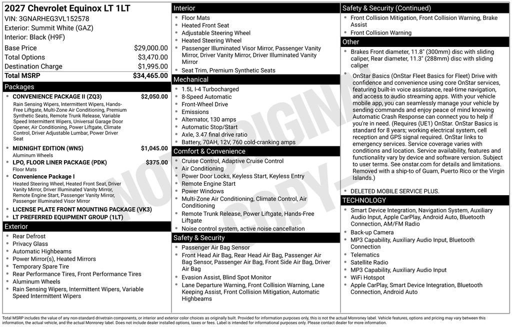 2027 Chevrolet Equinox LT