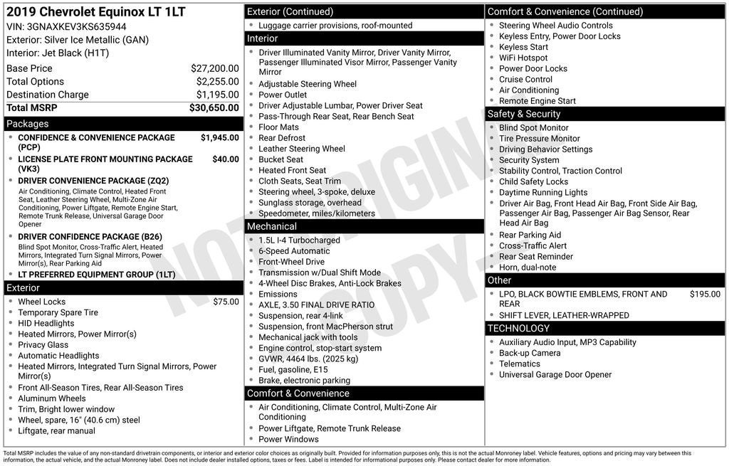 2019 Chevrolet Equinox LT