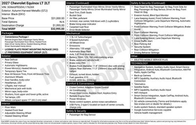 2027 Chevrolet Equinox LT