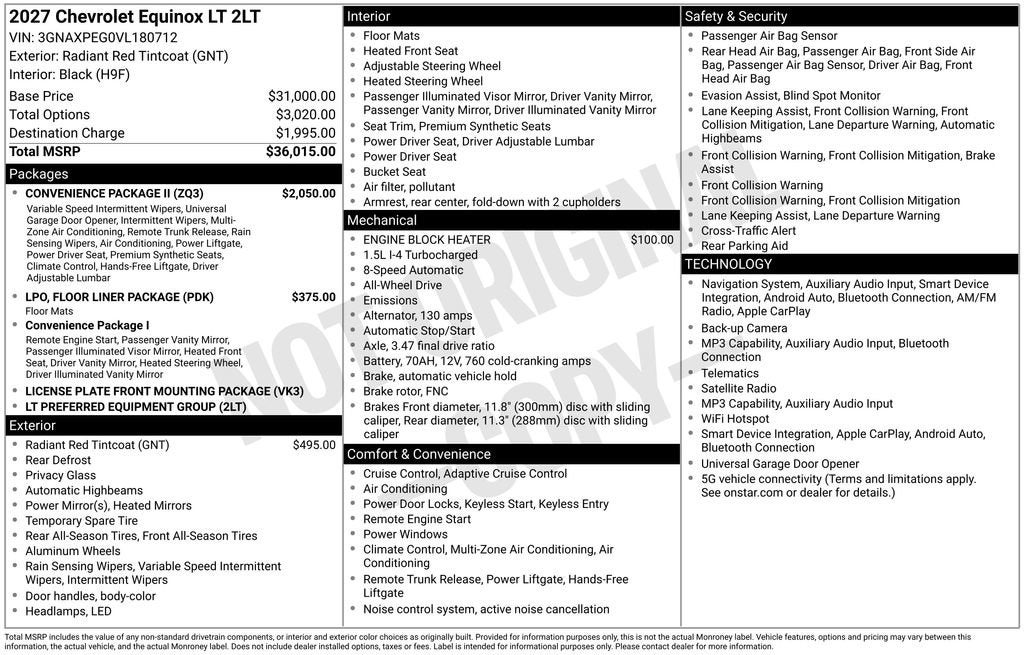 2027 Chevrolet Equinox LT