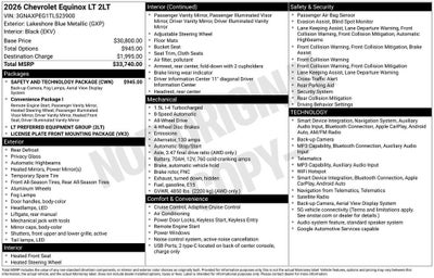 2026 Chevrolet Equinox LT
