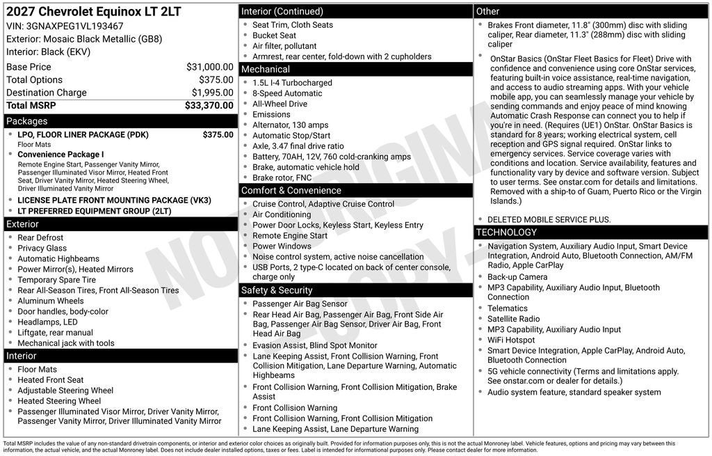 2027 Chevrolet Equinox LT