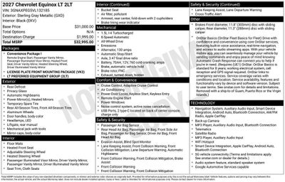 2027 Chevrolet Equinox LT