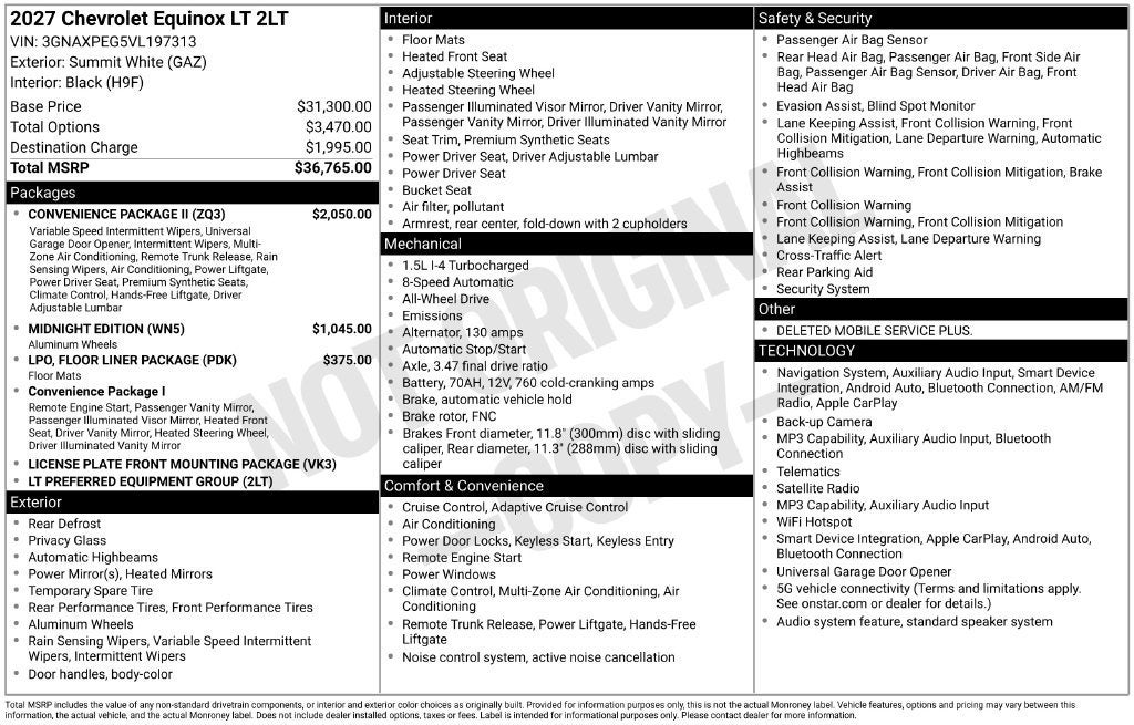 2027 Chevrolet Equinox LT