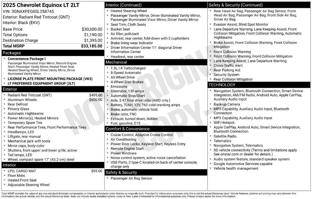 2025 Chevrolet Equinox LT