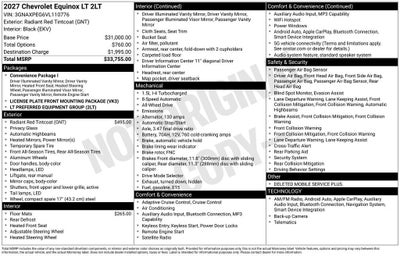2027 Chevrolet Equinox AWD LT