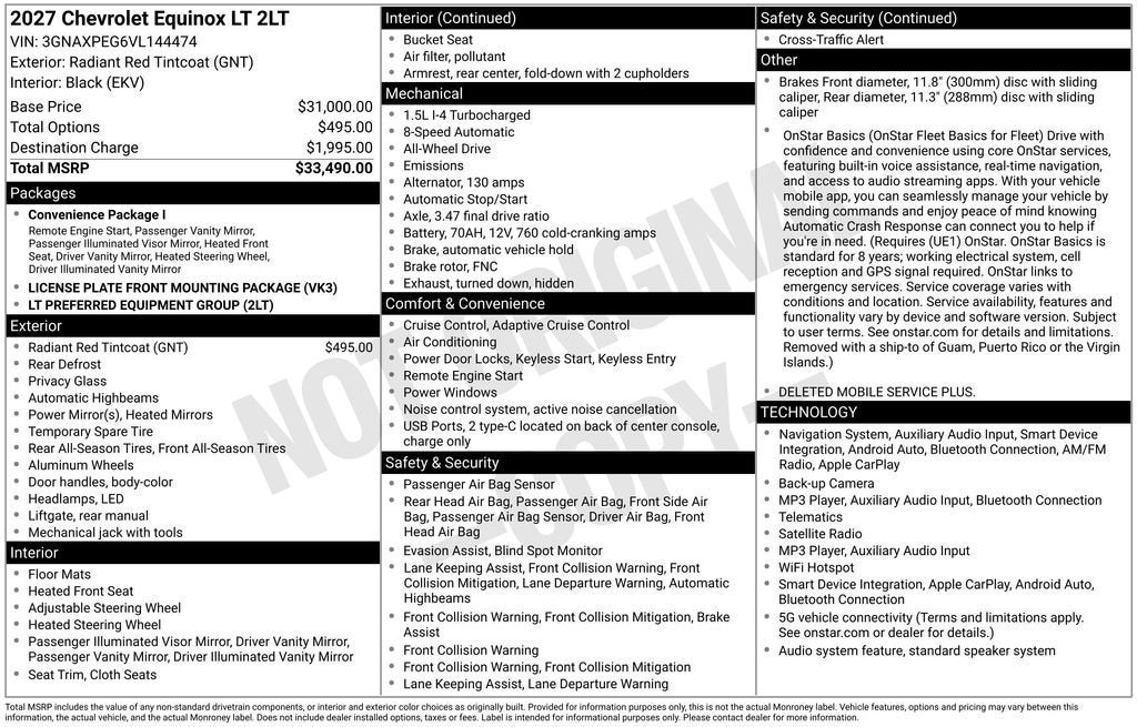 2027 Chevrolet Equinox LT