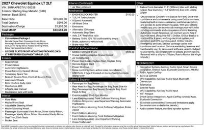 2027 Chevrolet Equinox LT