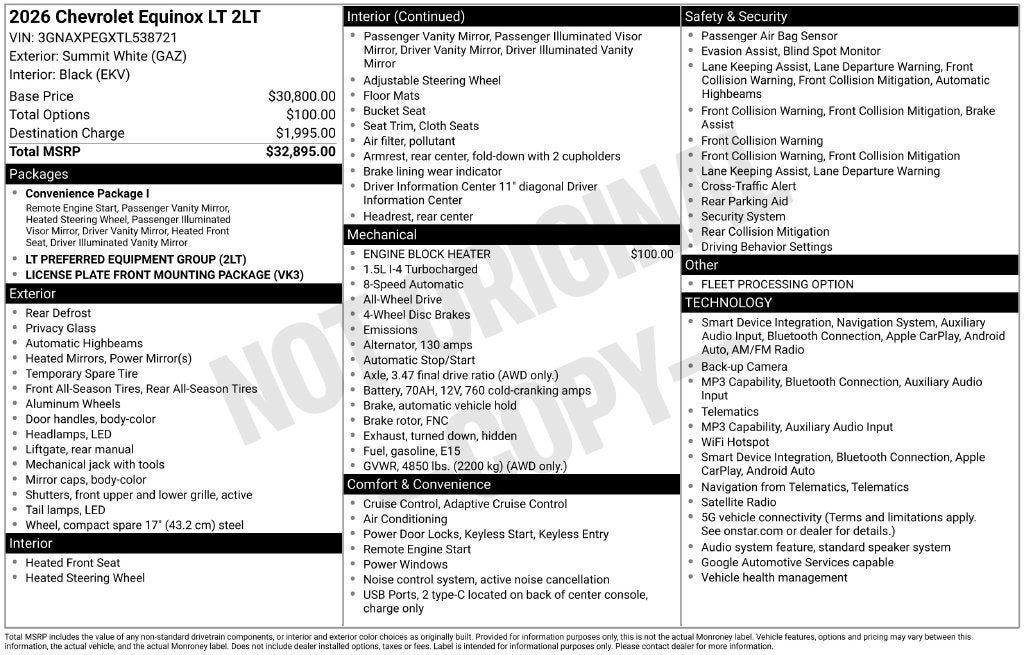 2026 Chevrolet Equinox LT