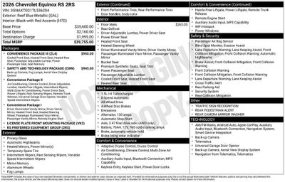 2026 Chevrolet Equinox RS