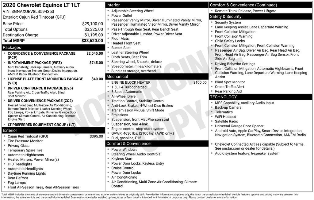 2020 Chevrolet Equinox LT