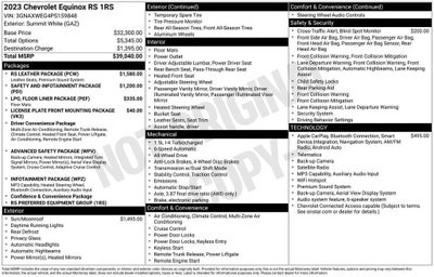 2023 Chevrolet Equinox RS