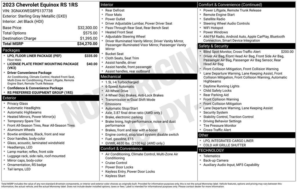 2023 Chevrolet Equinox RS