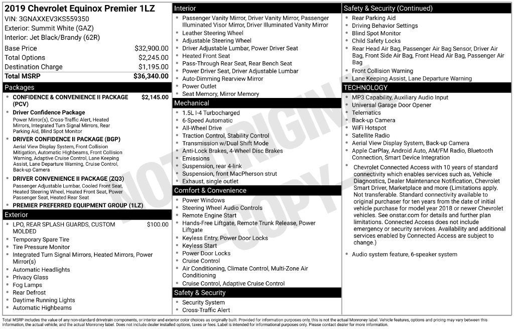 2019 Chevrolet Equinox Premier