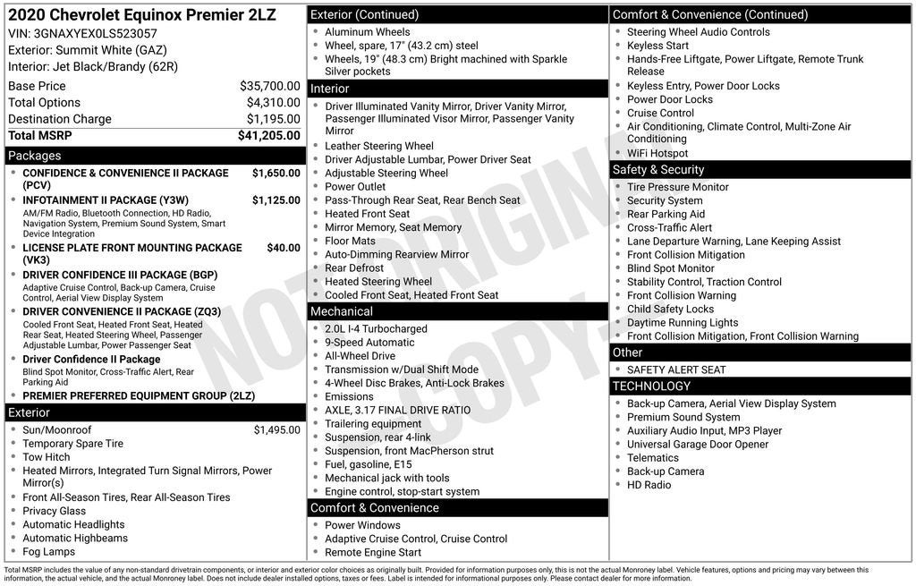 2020 Chevrolet Equinox Premier
