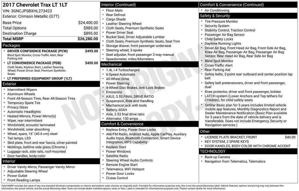 2017 Chevrolet Trax LT