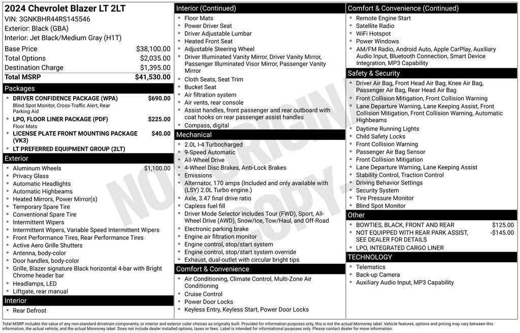 2024 Chevrolet Blazer 2LT