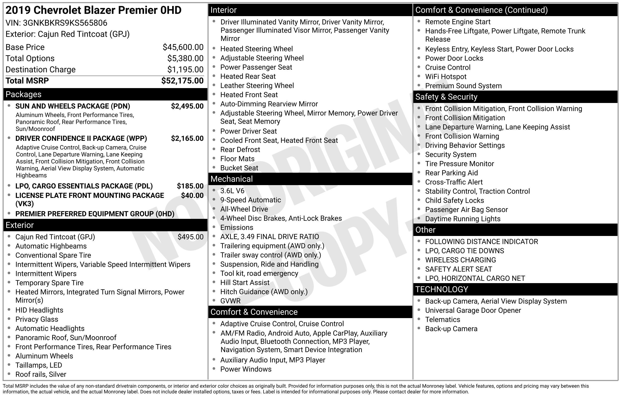 2019 Chevrolet Blazer Premier