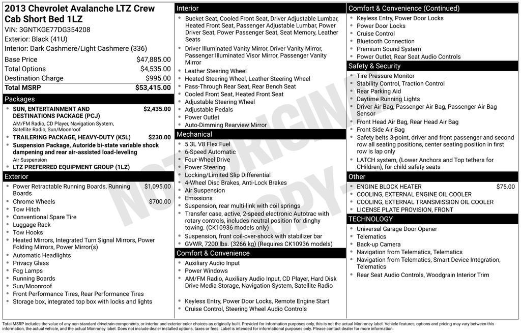2013 Chevrolet Avalanche LTZ