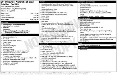 2010 Chevrolet Avalanche LS