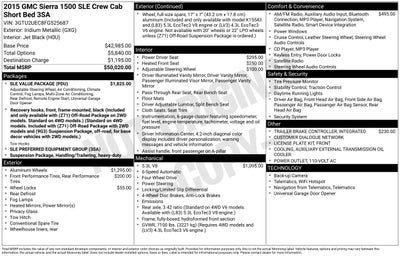 2015 GMC Sierra 1500 SLE