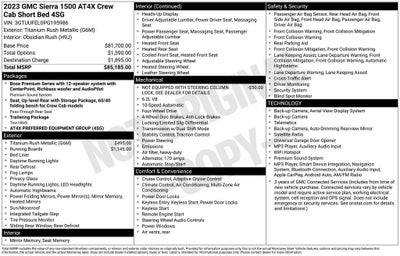 2023 GMC Sierra 1500 AT4X