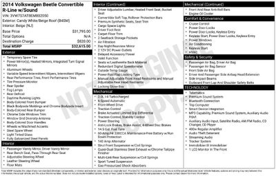 2014 Volkswagen Beetle Convertible 2.0T R-Line