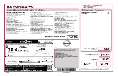 2023 Nissan Murano SL Intelligent AWD