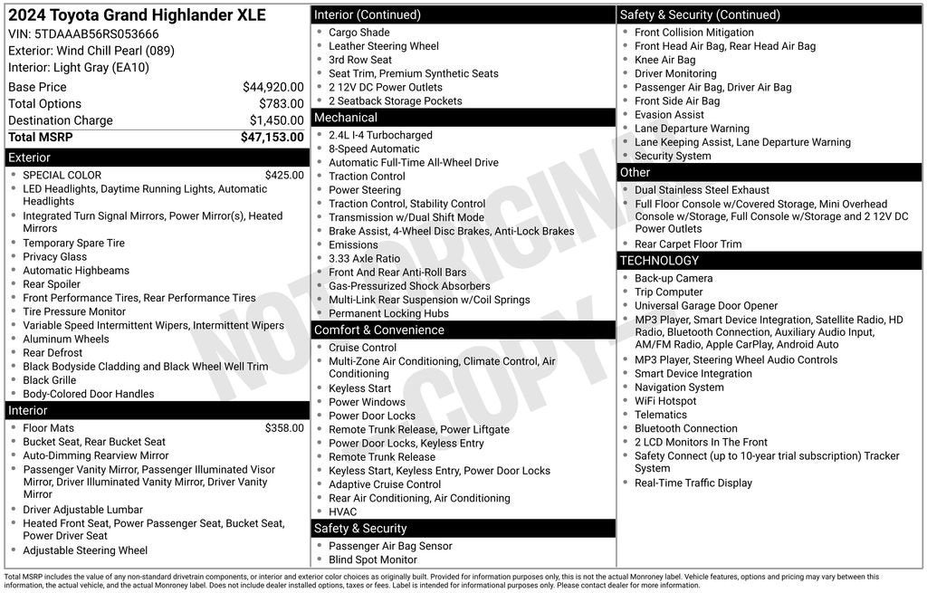 2024 Toyota Grand Highlander XLE