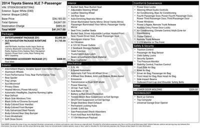 2014 Toyota Sienna Ltd