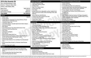 2016 Kia Sorento 3.3L SX