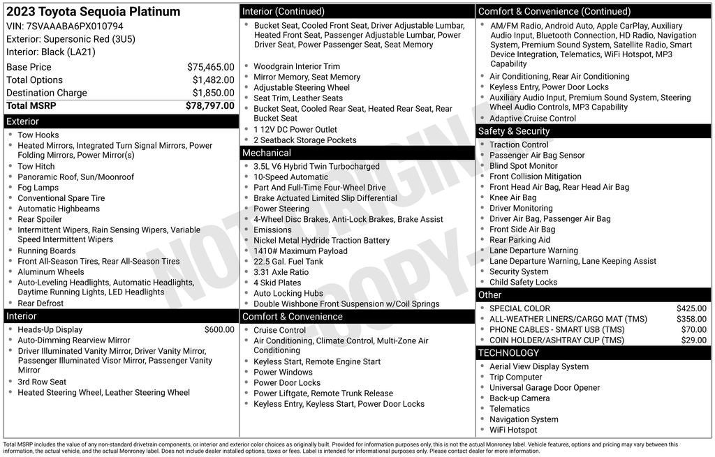 2023 Toyota Sequoia Platinum