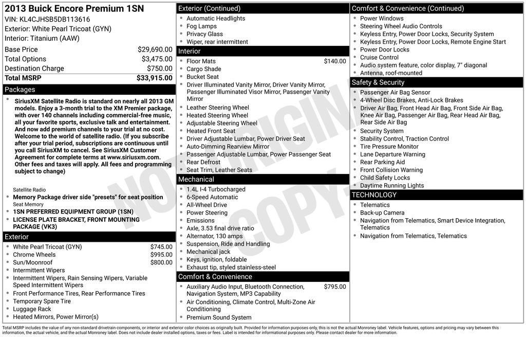 2013 Buick Encore Premium