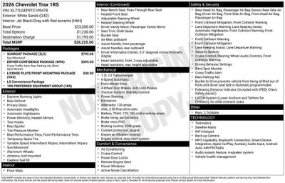 2026 Chevrolet Trax 1RS