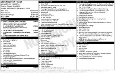 2025 Chevrolet Trax LT