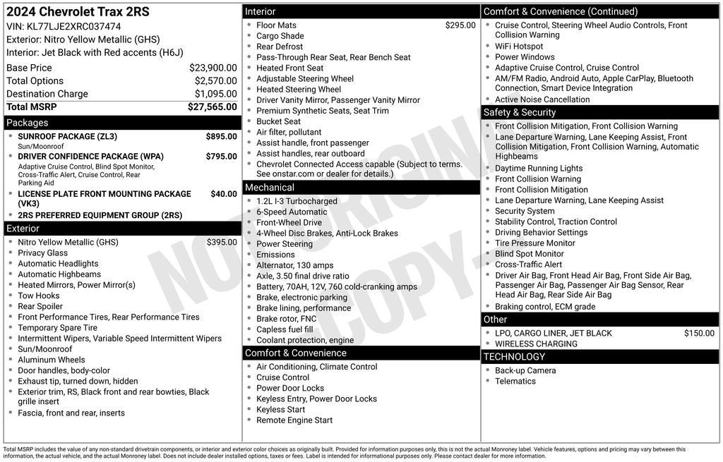 2024 Chevrolet Trax 2RS