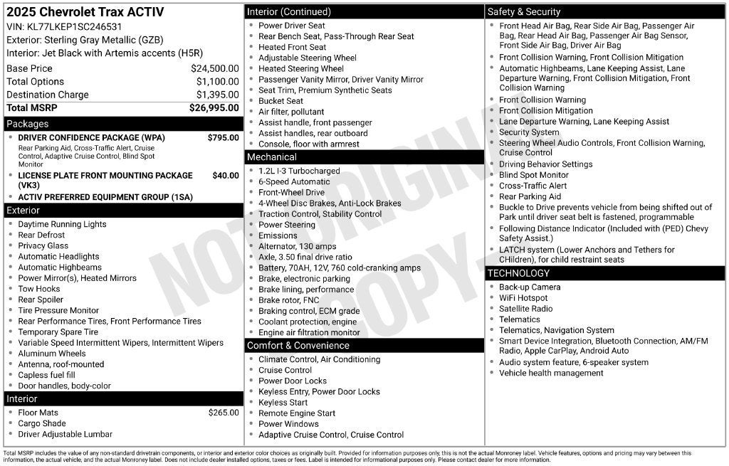2025 Chevrolet Trax ACTIV