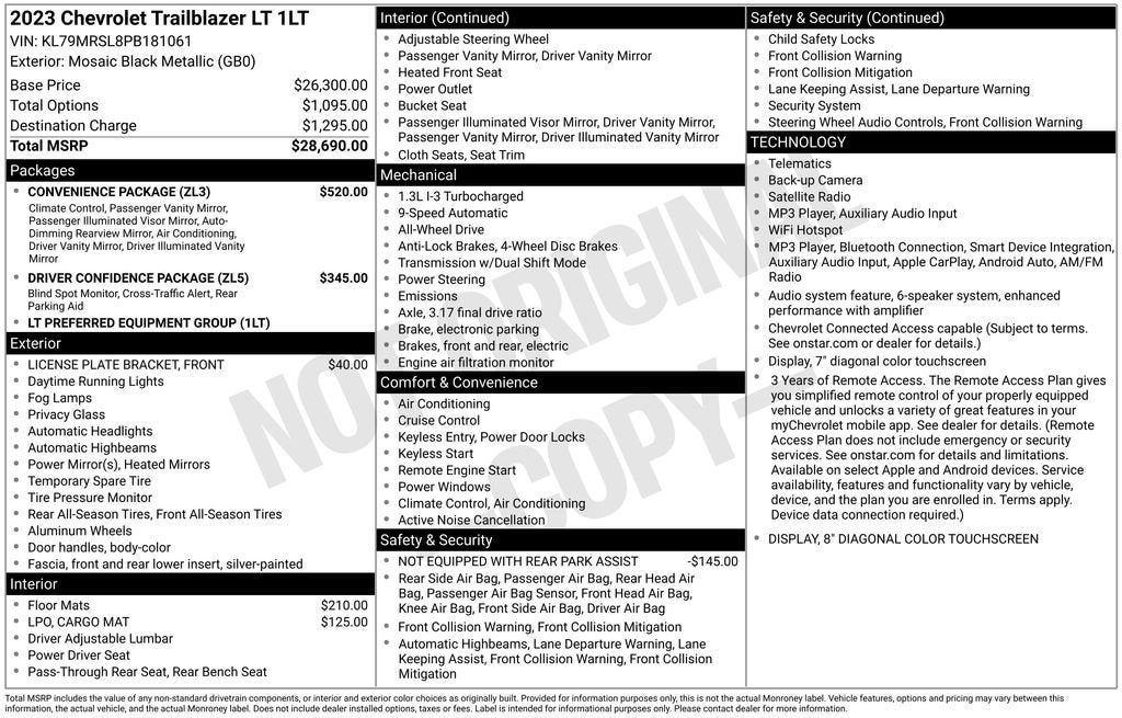 2023 Chevrolet Trailblazer LT