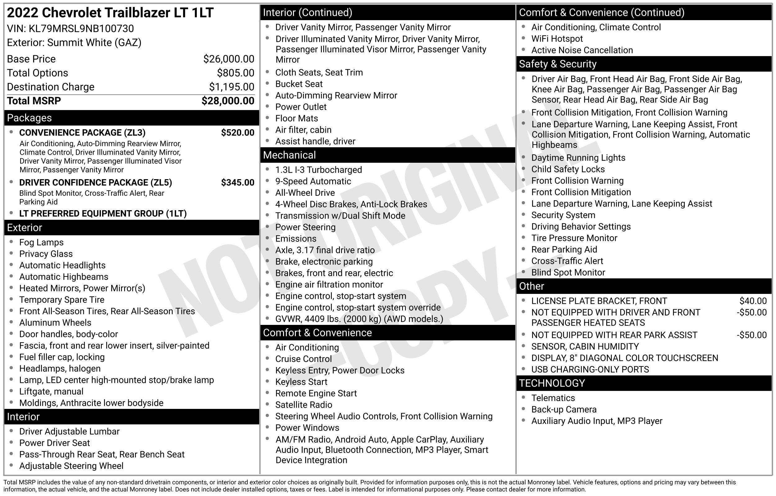 2022 Chevrolet Trailblazer LT