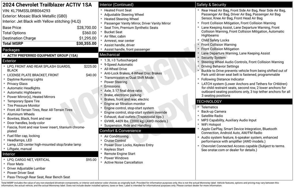 2024 Chevrolet Trailblazer ACTIV