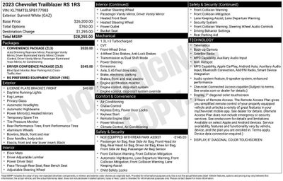 2023 Chevrolet Trailblazer RS
