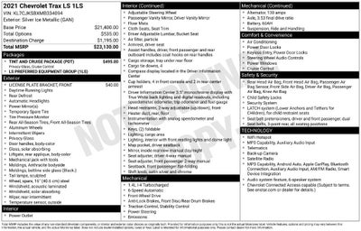 2021 Chevrolet Trax LS