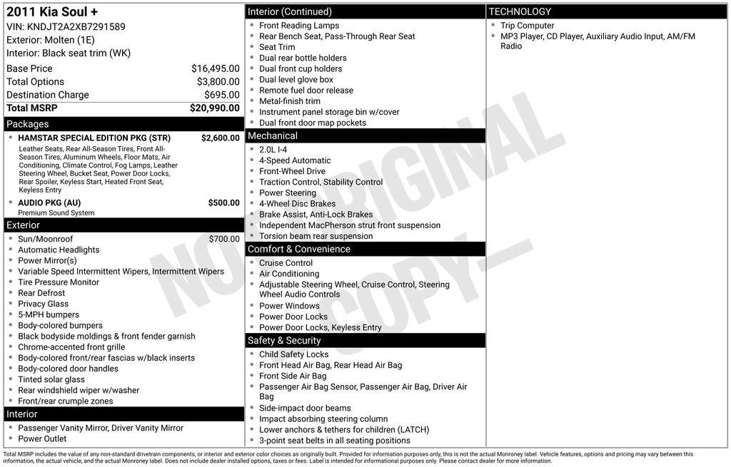 2011 Kia Soul +